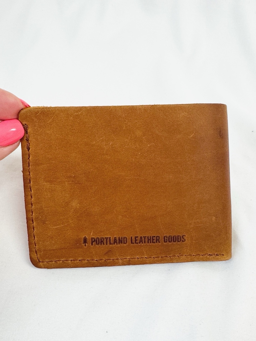 PORTLAND LEATHER GOODS Brown Leather Wallet Bi-fold